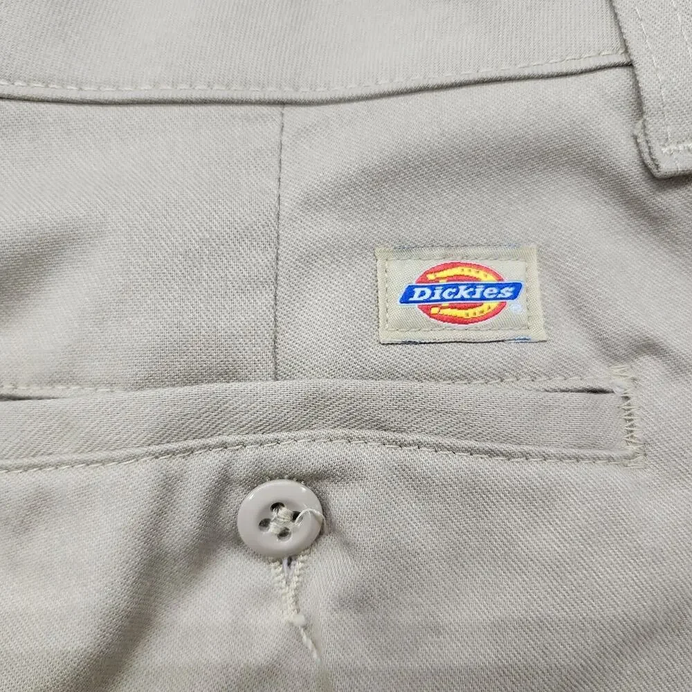 Dickies Pants‎ Womens 12P PETITE Tan Khaki Stretch Twill FLEX Relaxed Fit Skater